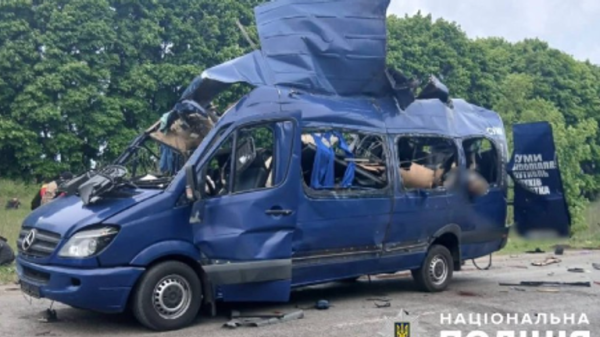 Nine killed in Russian attack on civilian bus, Ukraine's military says Nine killed in Russian attack on civilian bus, Ukraine's military says