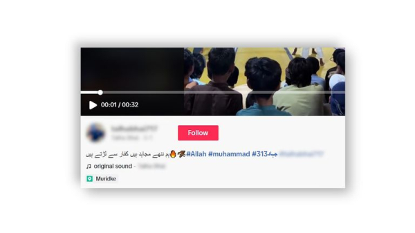 Terror group supporters posted on TikTok, YouTube and Google from site targeted in Indian airstrikes Terror group supporters posted on TikTok, YouTube and Google from site targeted in Indian airstrikes