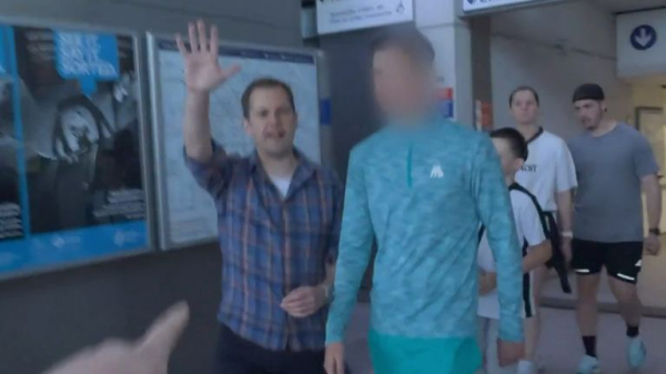 Tube fare dodgers and Robert Jenrick clash at Stratford station - as he chases them at barriers for social media video