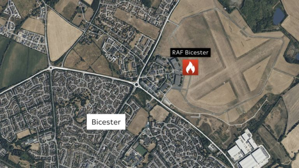 Two firefighters and one other person die after fire at former RAF base in Oxfordshire Two firefighters and one other person die after fire at former RAF base in Oxfordshire