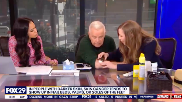 TV host discovers he has skin cancer during live on-air broadcast TV host discovers he has skin cancer during live on-air broadcast