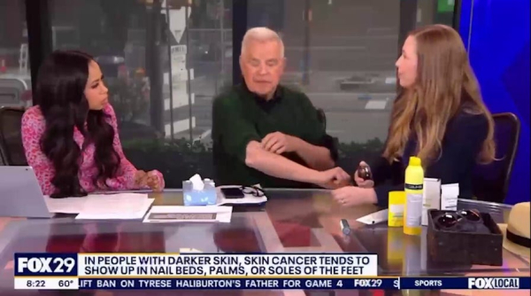 TV host discovers he has skin cancer during live on-air broadcast TV host discovers he has skin cancer during live on-air broadcast