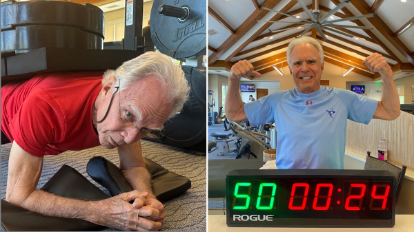Meet the 80-year-old man who held a plank for 50 minutes — and learn how he stays fit
