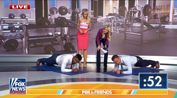 Can you hold a plank longer than others your age? Fox hosts test their core strength Can you hold a plank longer than others your age? Fox hosts test their core strength