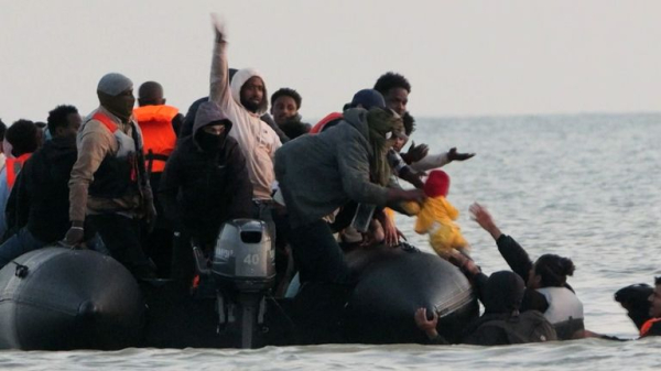 French police forced to watch on as migrants in Dunkirk attempt perilous Channel crossing French police forced to watch on as migrants in Dunkirk attempt perilous Channel crossing
