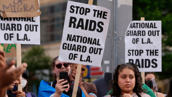 Los Angeles protests: Curfew comes into force - as California's governor steps up his attack on Donald Trump