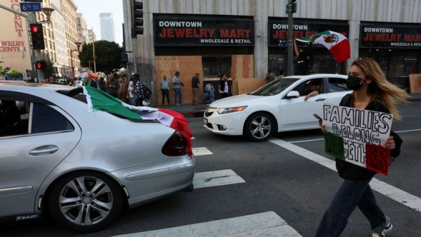Los Angeles protests: Curfew comes into force - as California's governor steps up his attack on Donald Trump