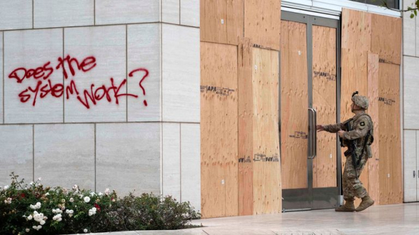 Los Angeles protests: Curfew comes into force - as California's governor steps up his attack on Donald Trump