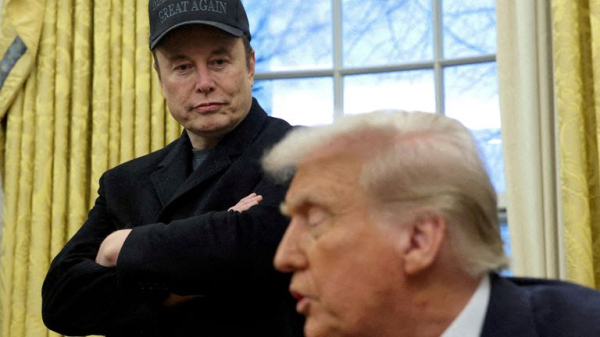 Musk says Trump appears in Epstein files and $150bn wiped off Tesla's value as row between them explodes