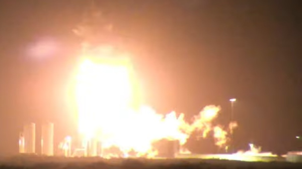 SpaceX rocket being tested explodes into giant fireball before launch in Texas