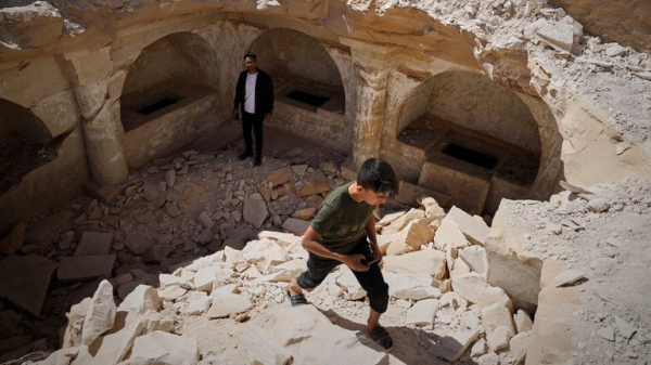 Syrian contractor discovers ancient Byzantine tomb complex during construction  Syrian contractor discovers ancient Byzantine tomb complex during construction