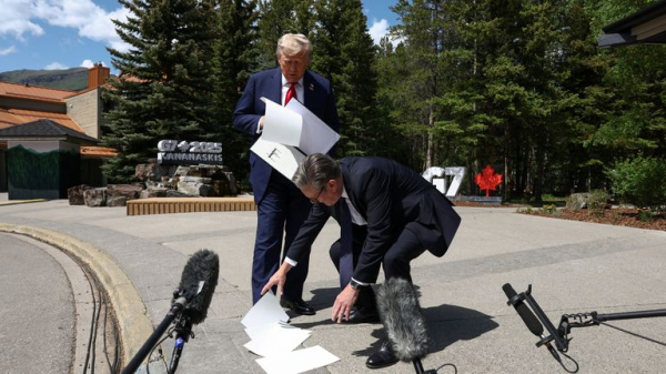 US-UK trade deal 'done', says Trump as he meets Starmer at G7