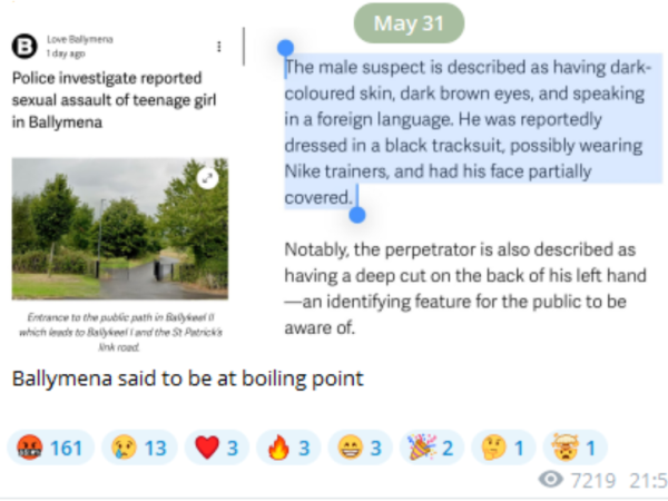 Why did Ballymena become the latest site of anti-immigration riots?