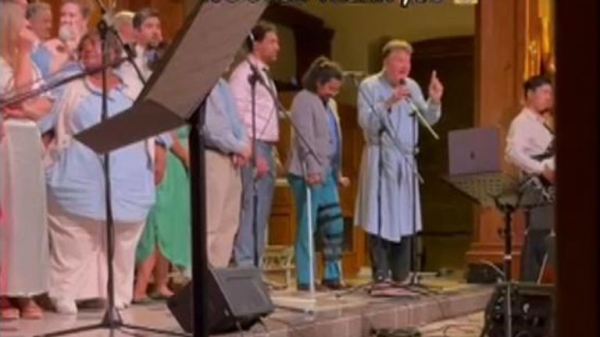 Bishop in dressing gown interrupts church concert - and asks crowd to 'leave my house' Bishop in dressing gown interrupts church concert - and asks crowd to 'leave my house'