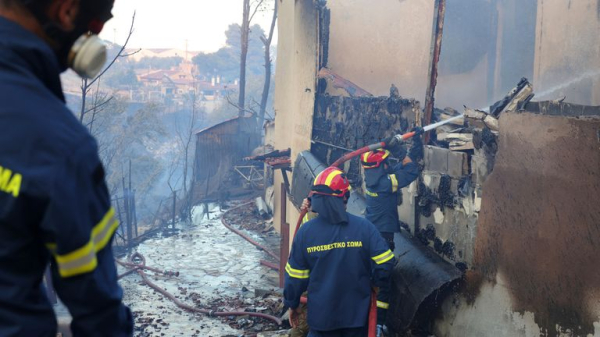 Firefighters tackle blazes as wildfires break out in Greece, Turkey and Albania Firefighters tackle blazes as wildfires break out in Greece, Turkey and Albania