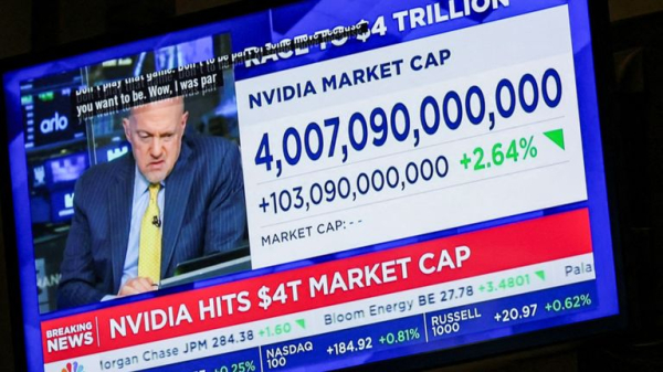 Nvidia wins race to become first $4trn listed company