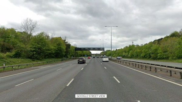 Police hunt four people who fled from Mercedes after fatal M40 crash