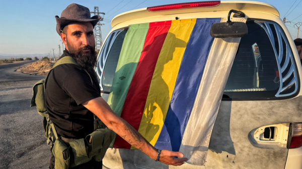 Rows of decomposing bodies that haven't been buried because of fierce fighting in Syrian city