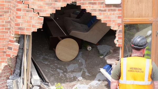 Two women die after BMW crashed into care home during police chase in Sunderland