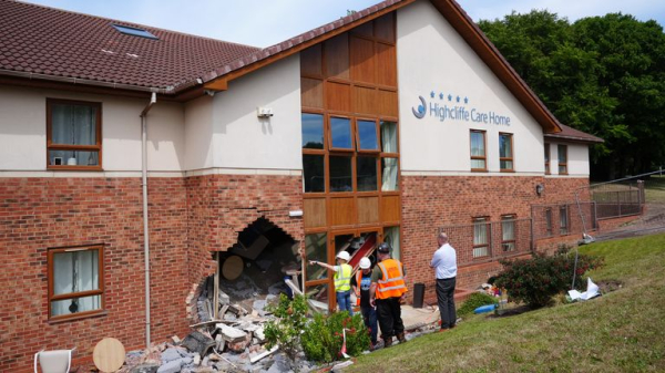 Two women die after BMW crashed into care home during police chase in Sunderland
