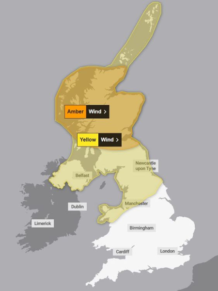 UK weather: Storm Floris sparks amber warning - with trains cancelled 