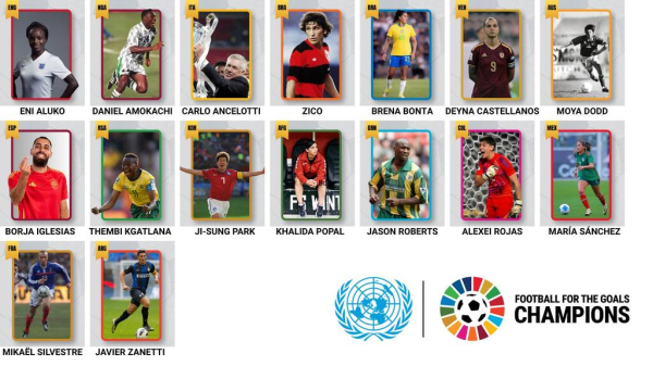 Khalida Popal and Javier Zanetti among football stars appointed UN Champions
Khalida Popal and Javier Zanetti among football stars appointed UN Champions