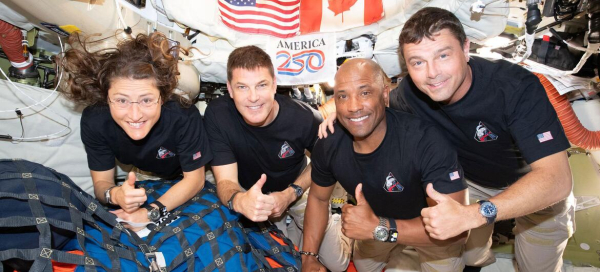 Artemis II astronauts underscore our shared humanity, in historic UN visit
