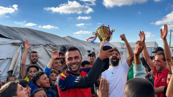 Borrowed boots, borrowed joy: Football thrives in Gaza camps
