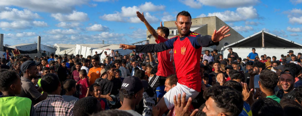 Borrowed boots, borrowed joy: Football thrives in Gaza camps
